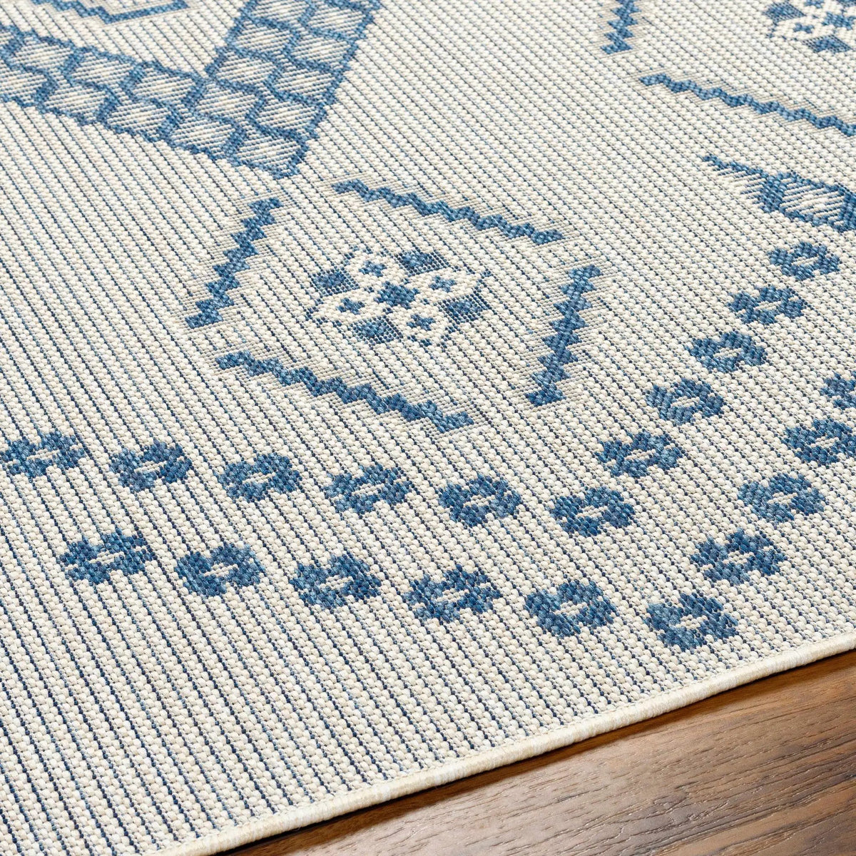 Helga Blue Outdoor Area Rug - Clearance, photo 6 of 6