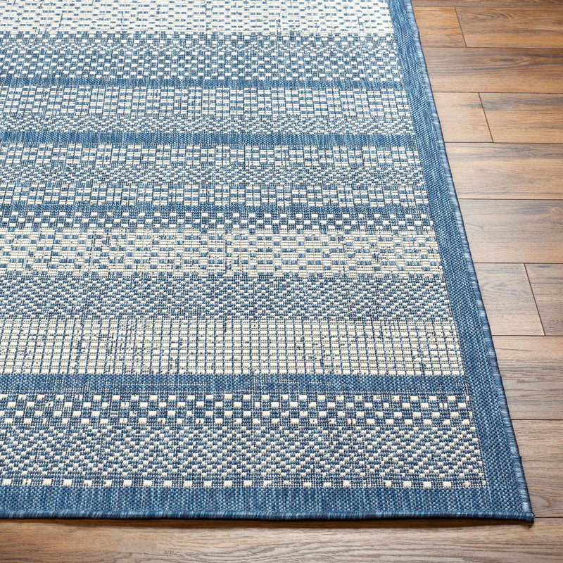 Hessa Blue Outdoor Area Rug - Clearance by Boutique Rugs
