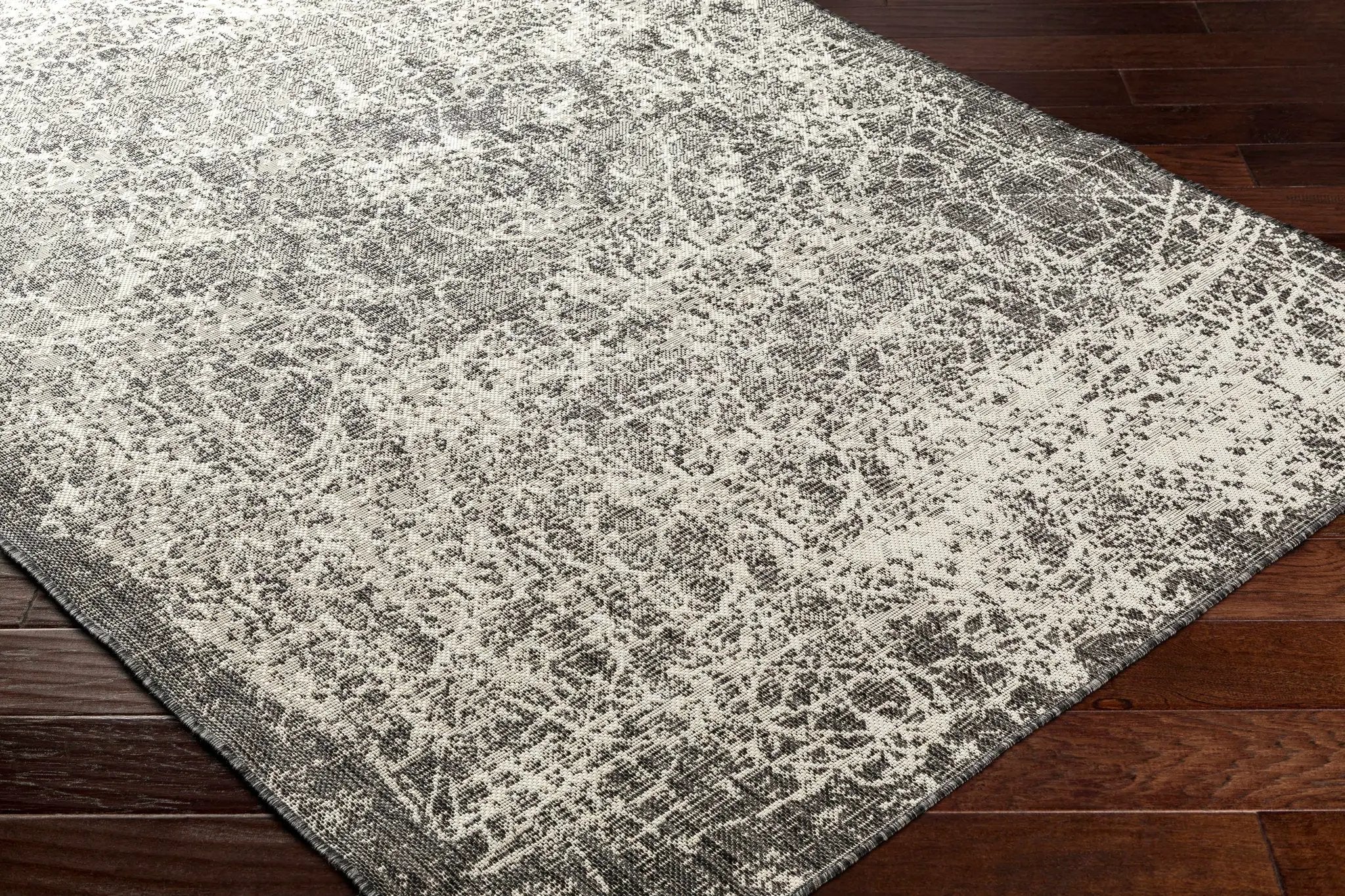 Katz Gray Outdoor Area Rug - Clearance by Boutique Rugs