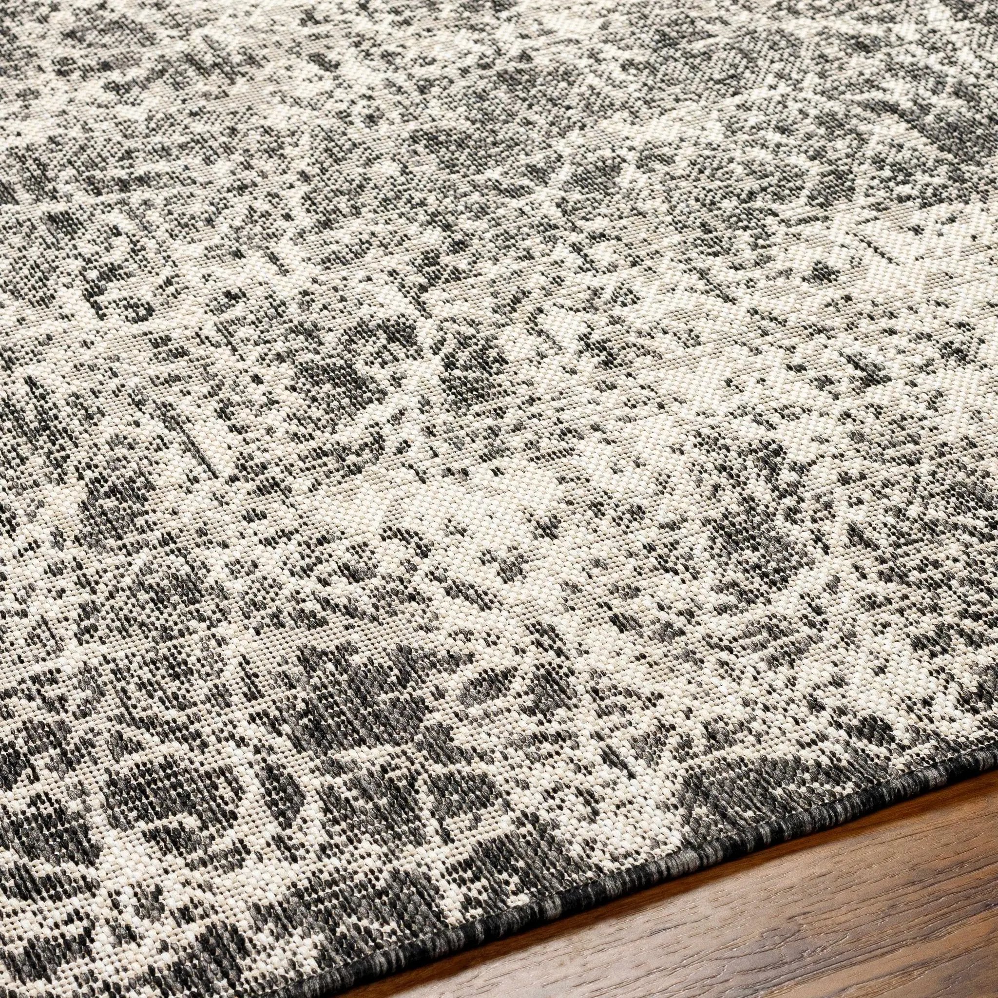Katz Gray Outdoor Area Rug - Clearance by Boutique Rugs