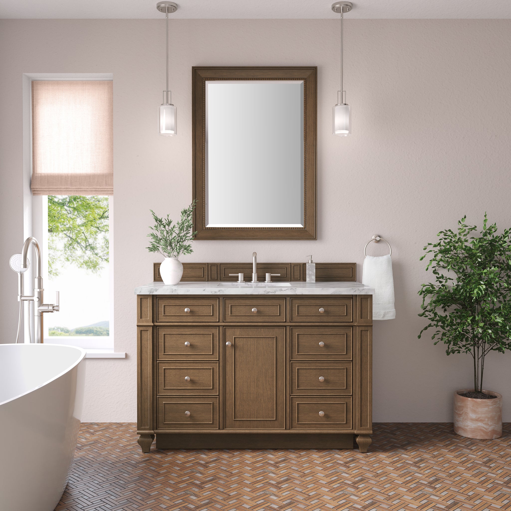 James Martin Bristol 48" Single Bathroom Vanity, Saddle Brown, view 37