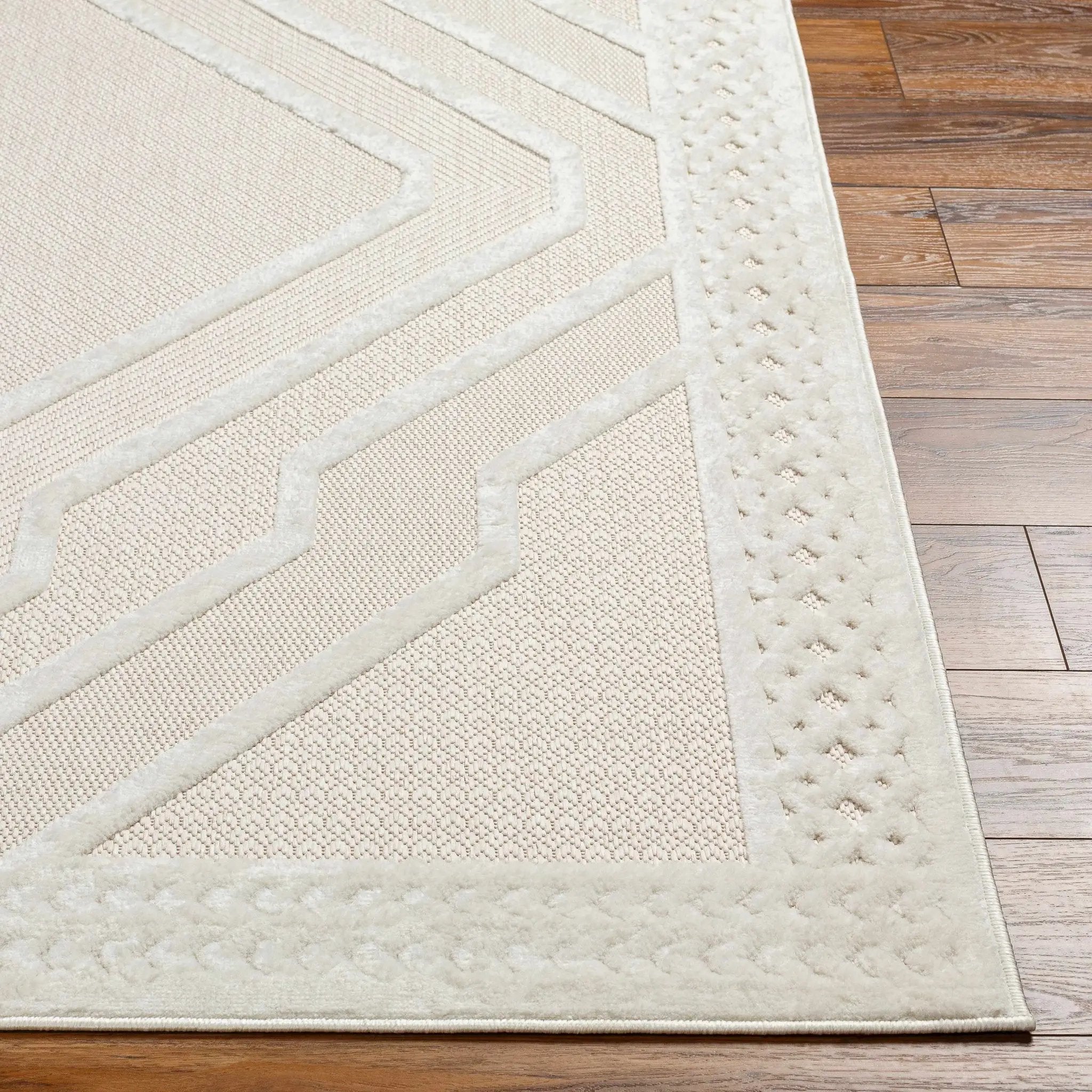 Anja Cream Outdoor Rug - Clearance by Boutique Rugs