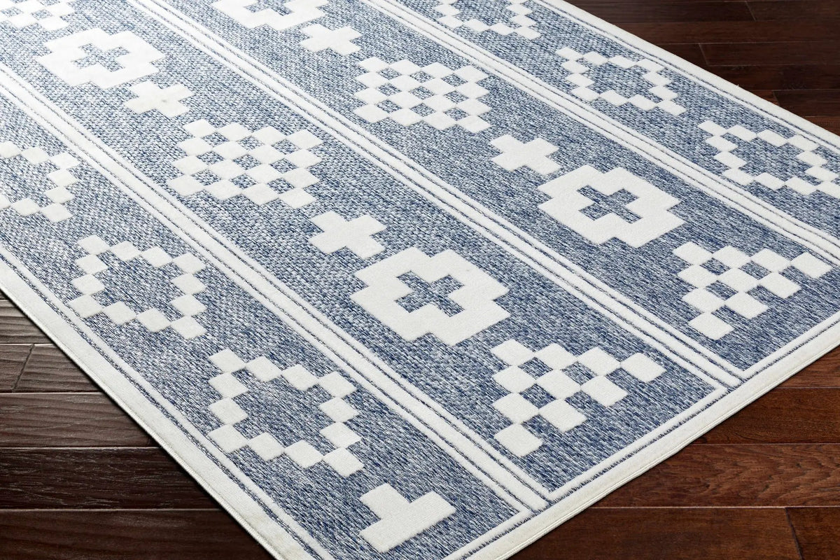 Hiro Blue Outdoor Rug - Clearance, photo 5 of 21