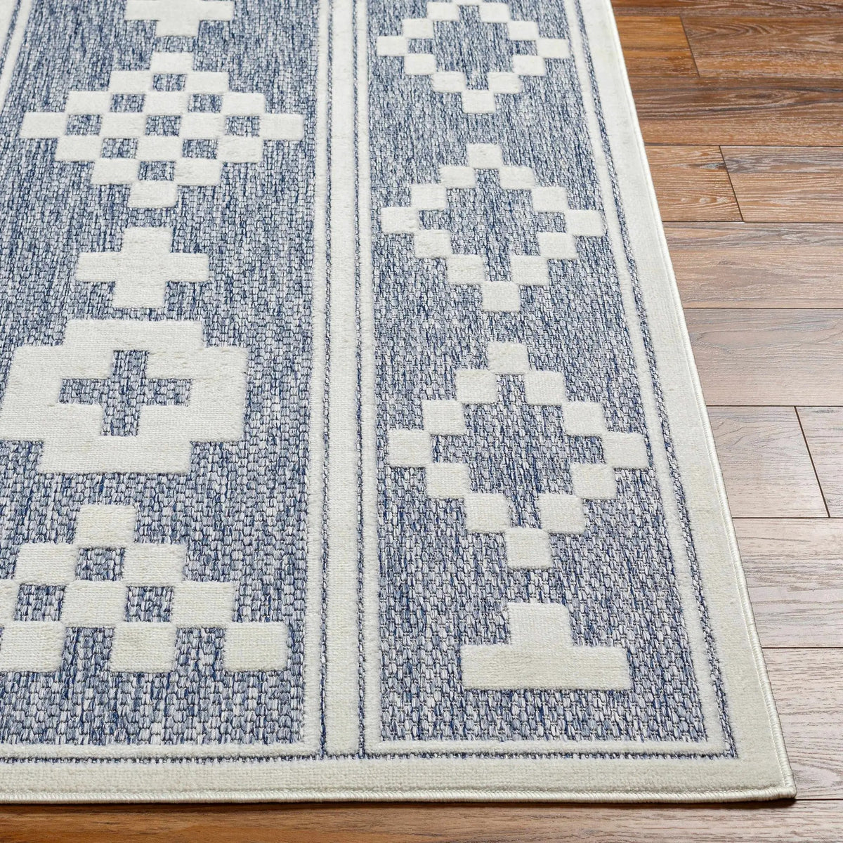 Hiro Blue Outdoor Rug - Clearance, photo 6 of 21