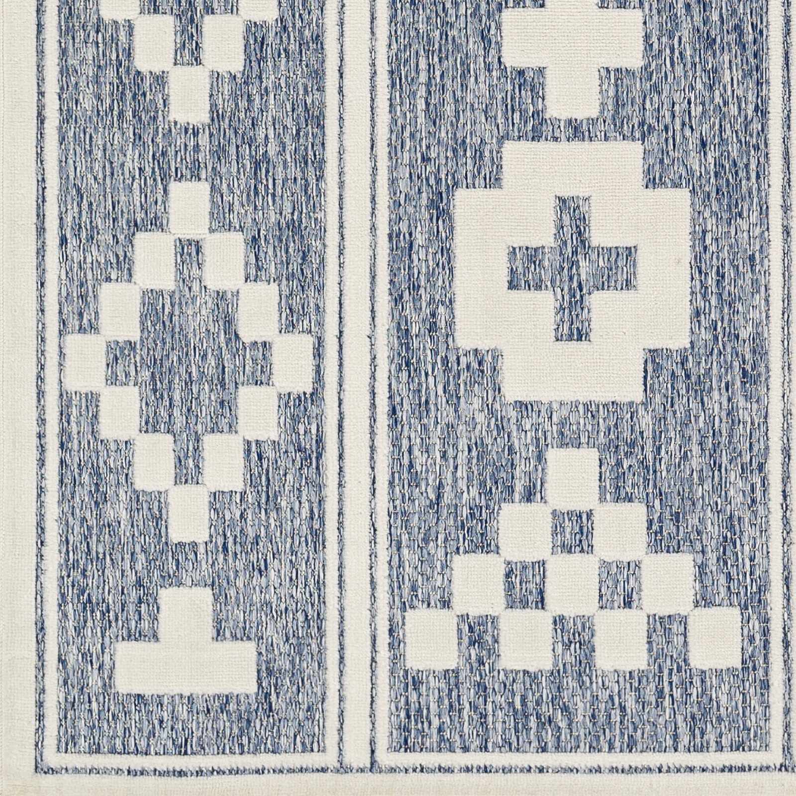 Hiro Blue Outdoor Rug - Clearance by Boutique Rugs