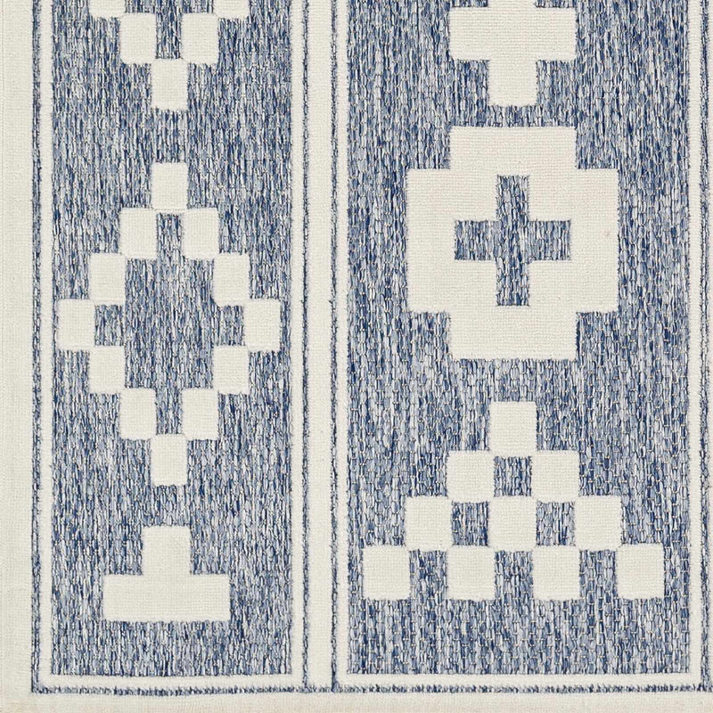Hiro Blue Outdoor Rug - Clearance by Boutique Rugs