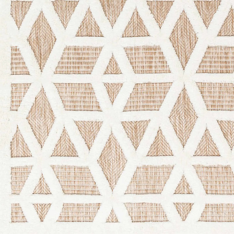 Nuri Tan Outdoor Rug - Clearance by Boutique Rugs