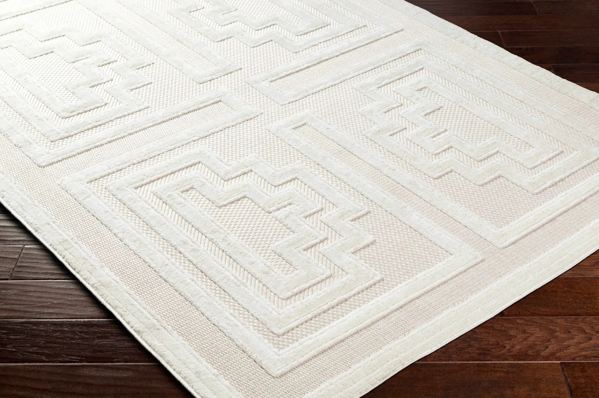 Yves Cream Outdoor Rug - Clearance by Boutique Rugs