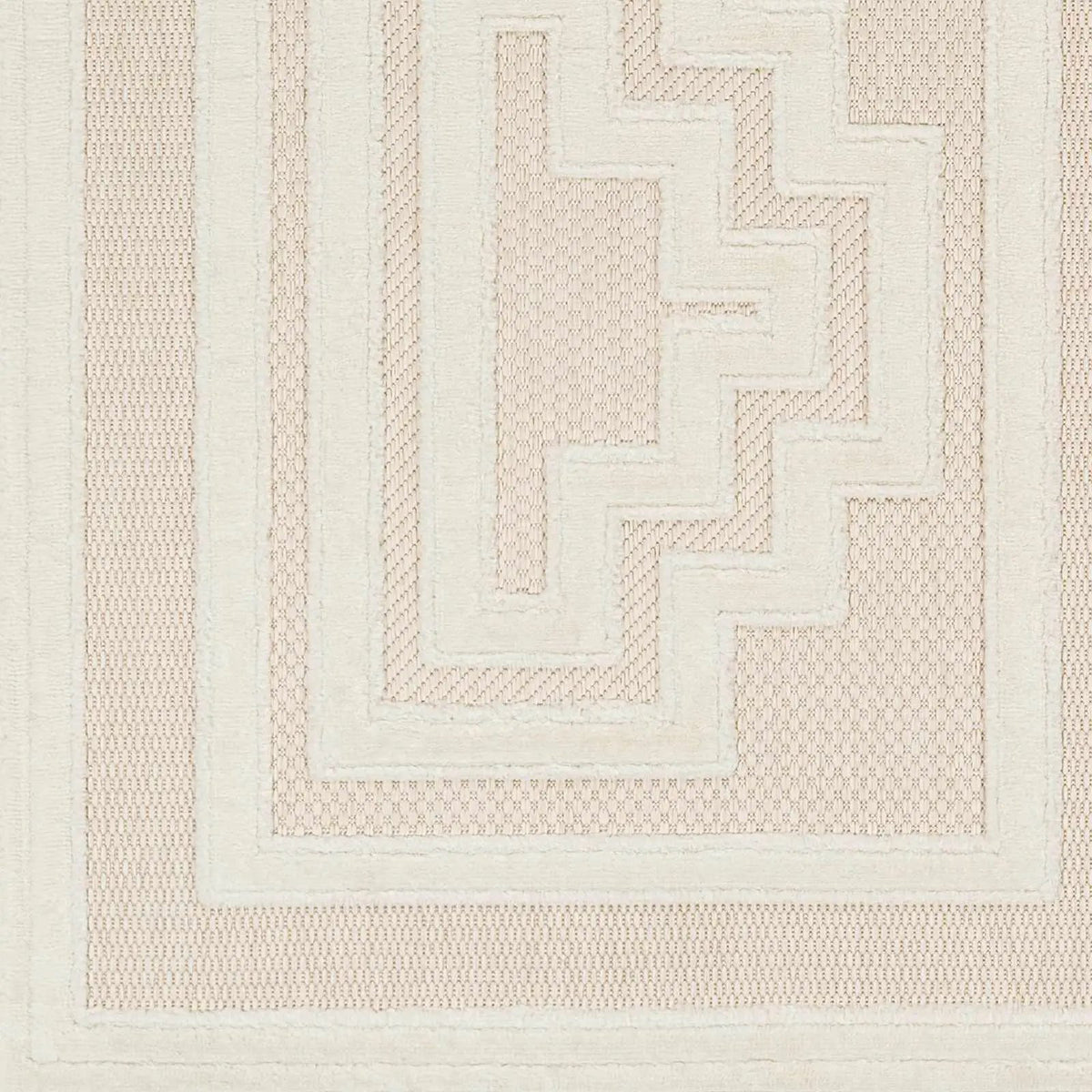 Yves Cream Outdoor Rug - Clearance, sample swatch
