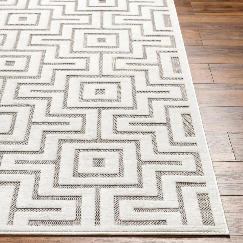 Zevi Beige Outdoor Rug - Clearance by Boutique Rugs