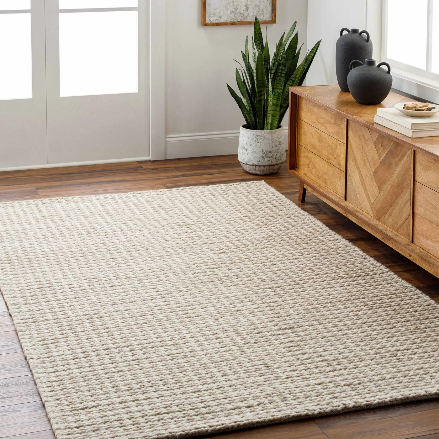 Lenci Hand Woven Wool Area Rug by Boutique Rugs