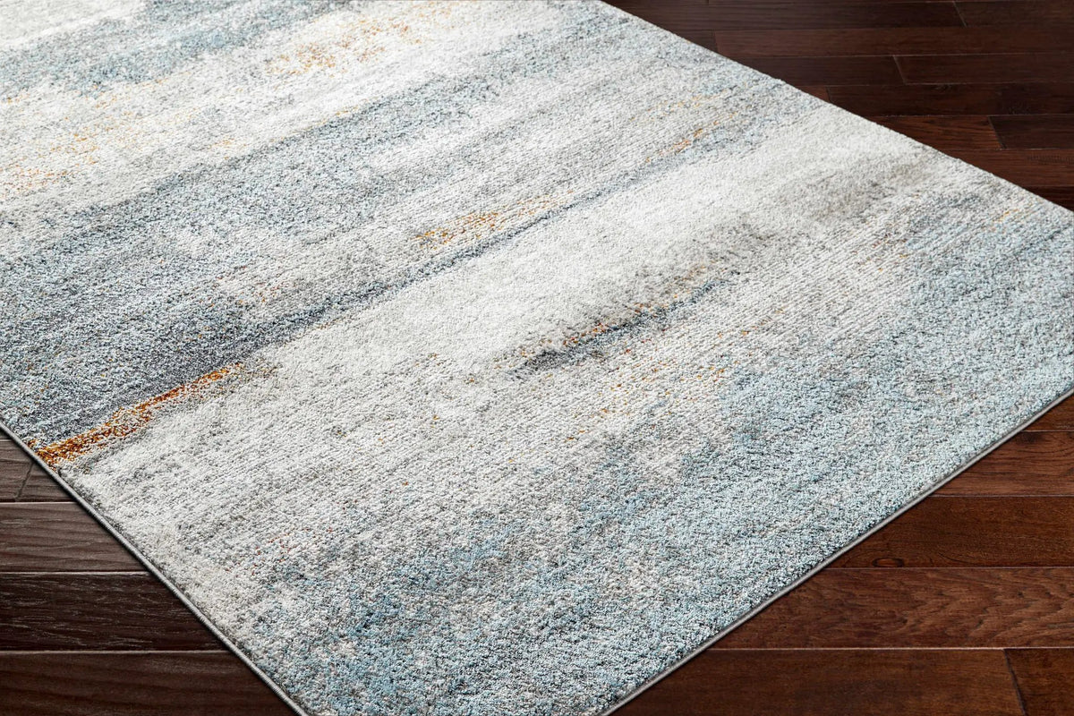 Adam Gray Blue Abstract Area Rug, photo 4 of 6