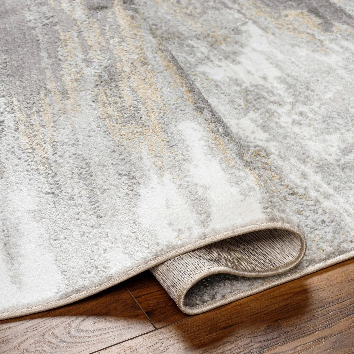 Derex Abstract Gray Rug, photo 5 of 6