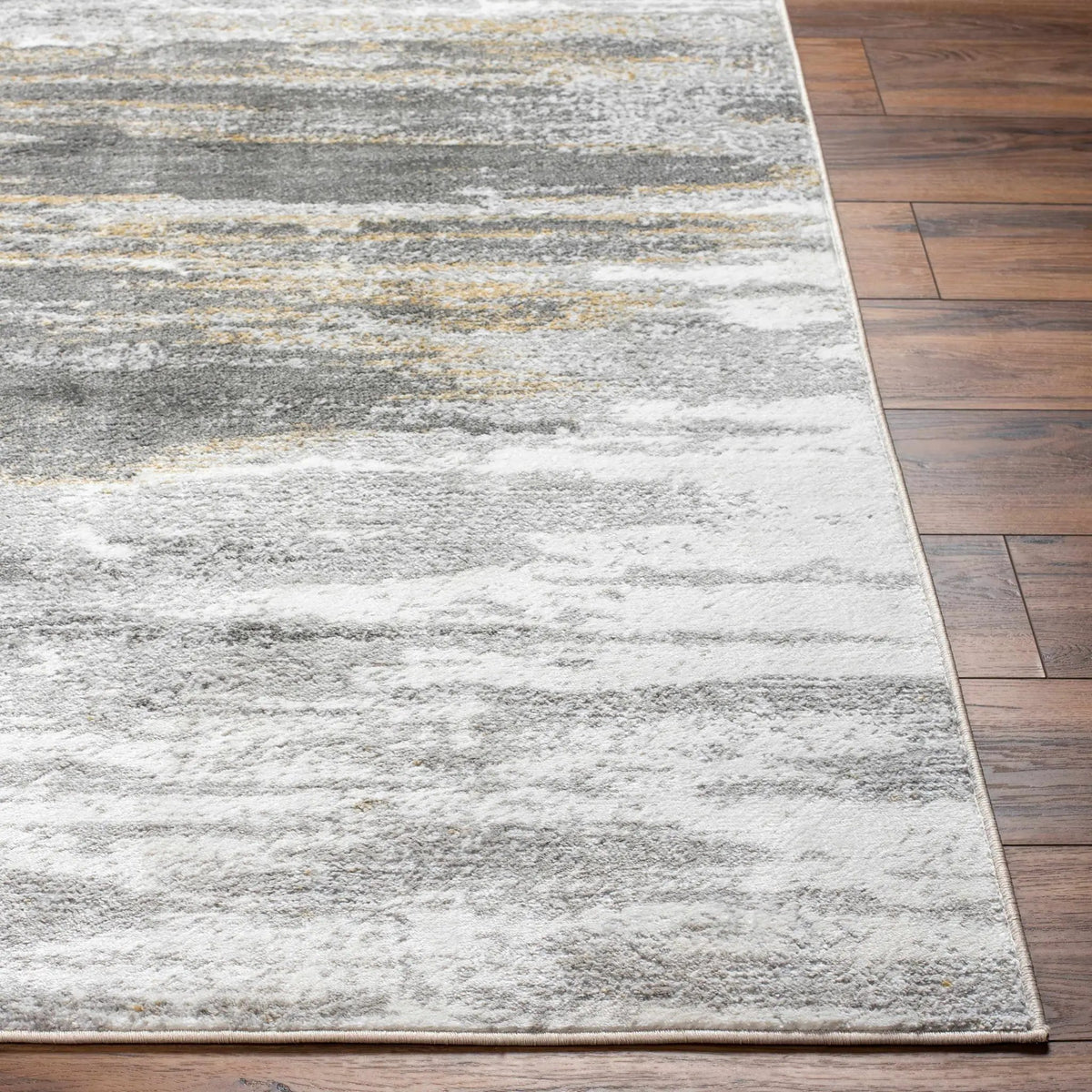 Derex Abstract Gray Rug, photo 3 of 6
