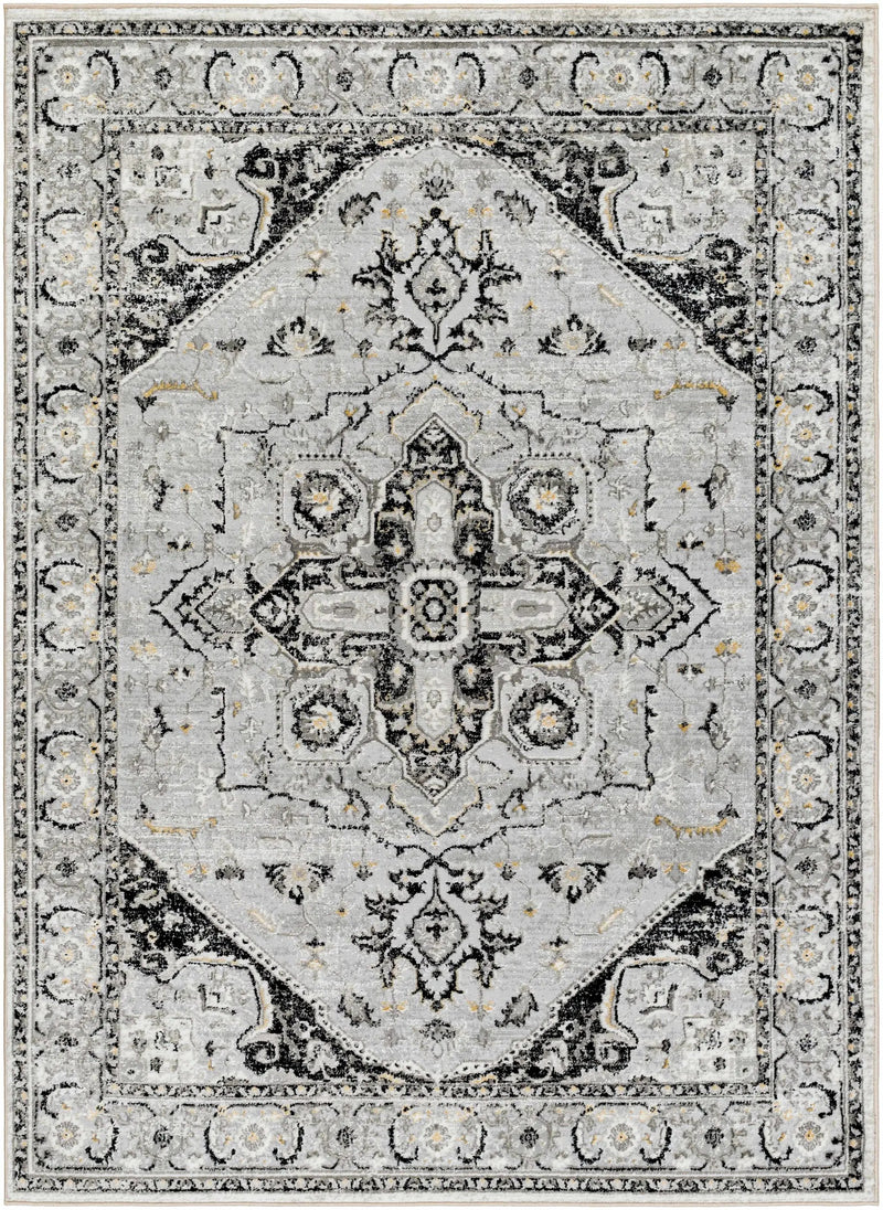 Gauri Gray Medallion Area Rug - Clearance by Boutique Rugs