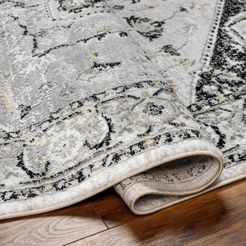 Gauri Gray Medallion Area Rug - Clearance by Boutique Rugs
