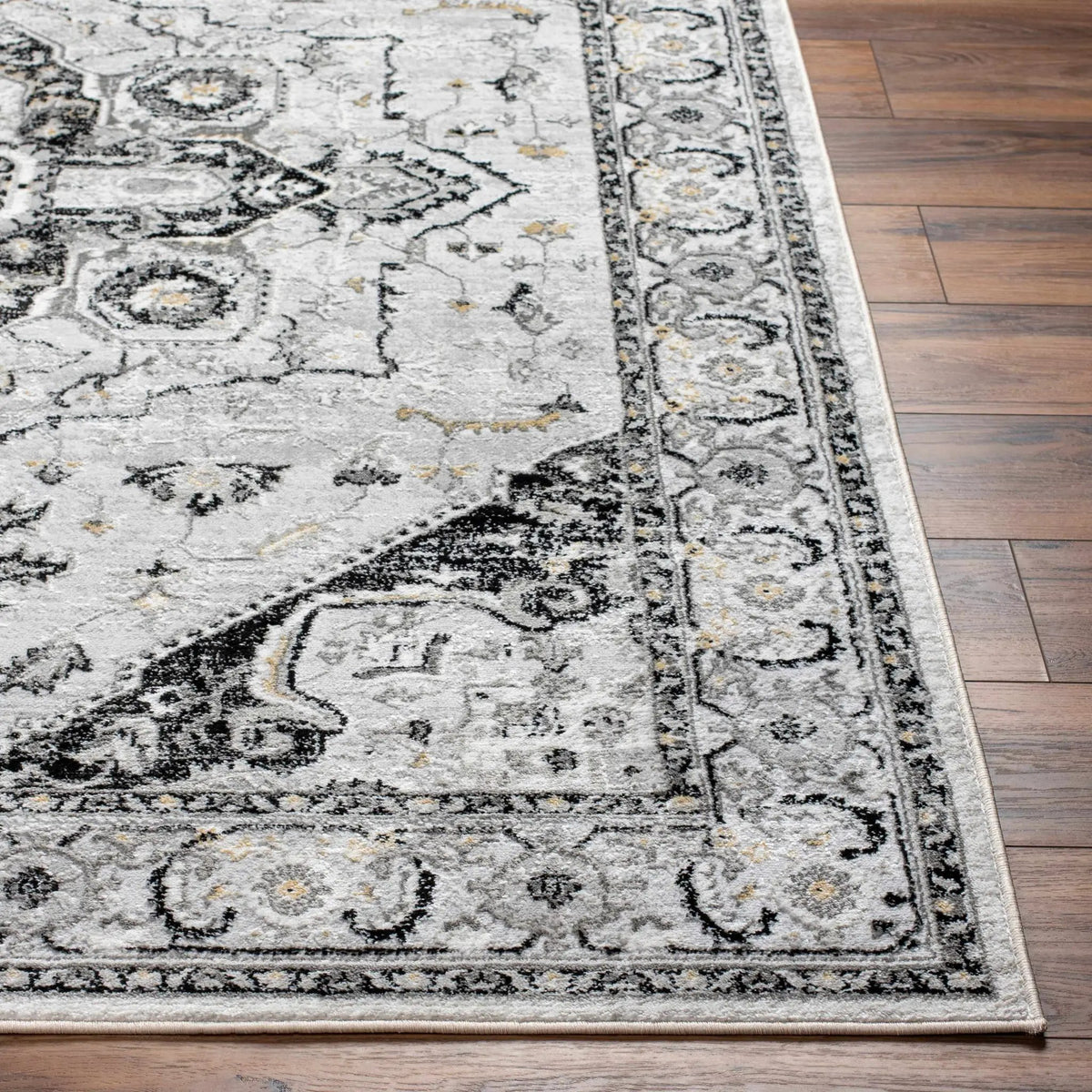 Gauri Gray Medallion Area Rug - Clearance, photo 3 of 6