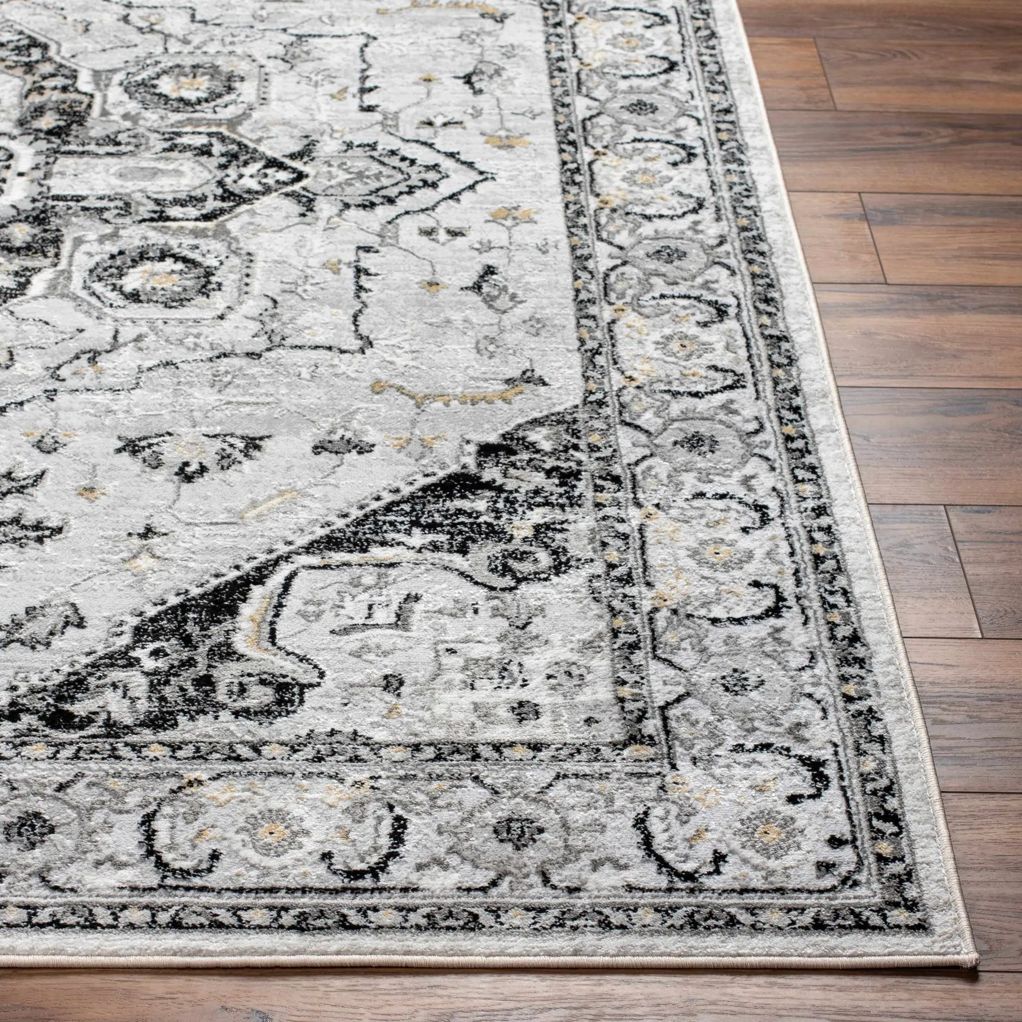 Gauri Gray Medallion Area Rug - Clearance by Boutique Rugs