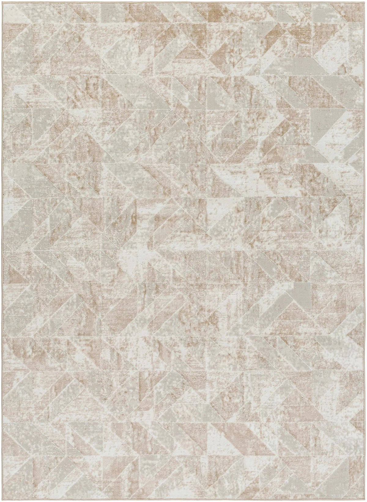 Gonca Gray Geometric Area Rug - Clearance