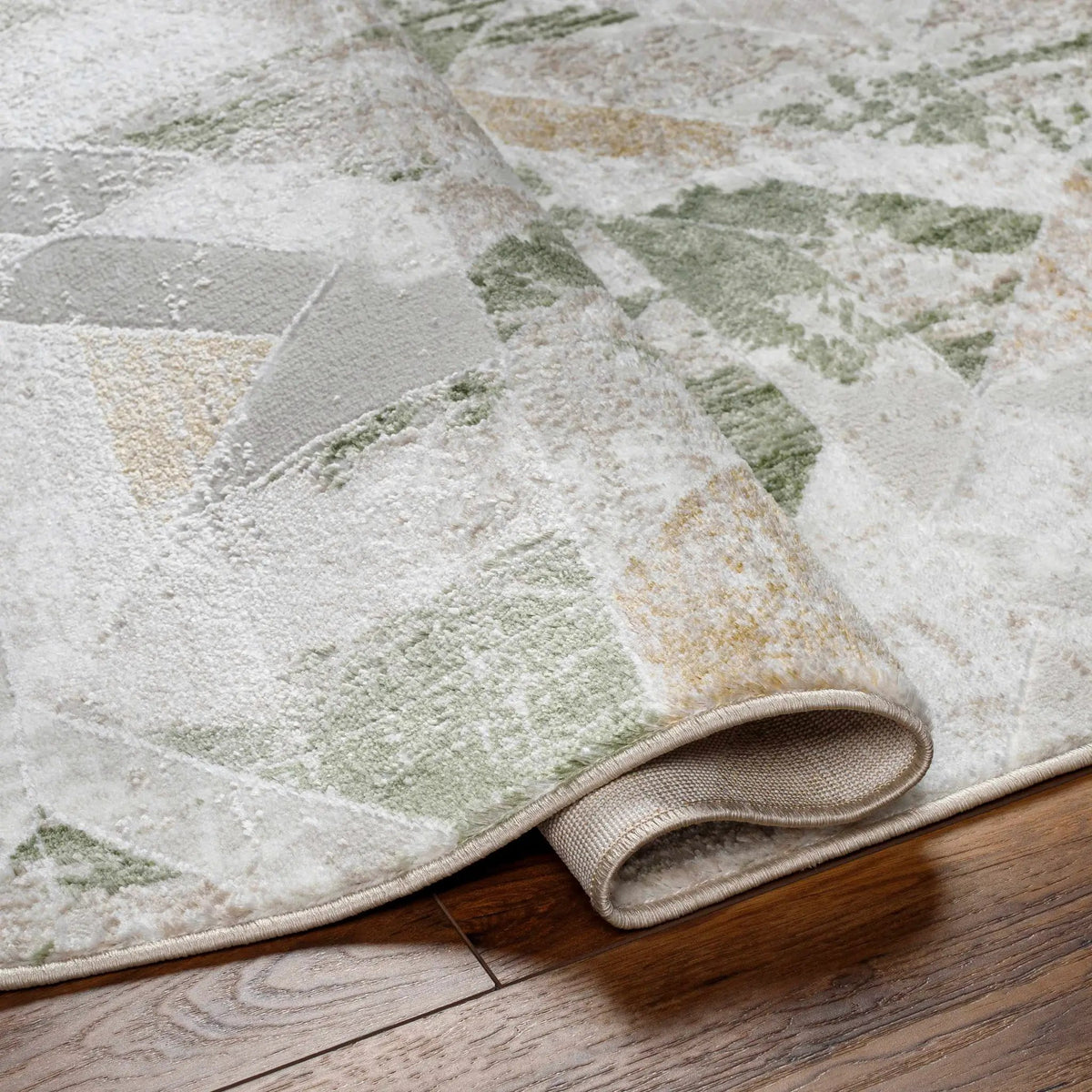 Gonca Green Geometric Area Rug, photo 5 of 6