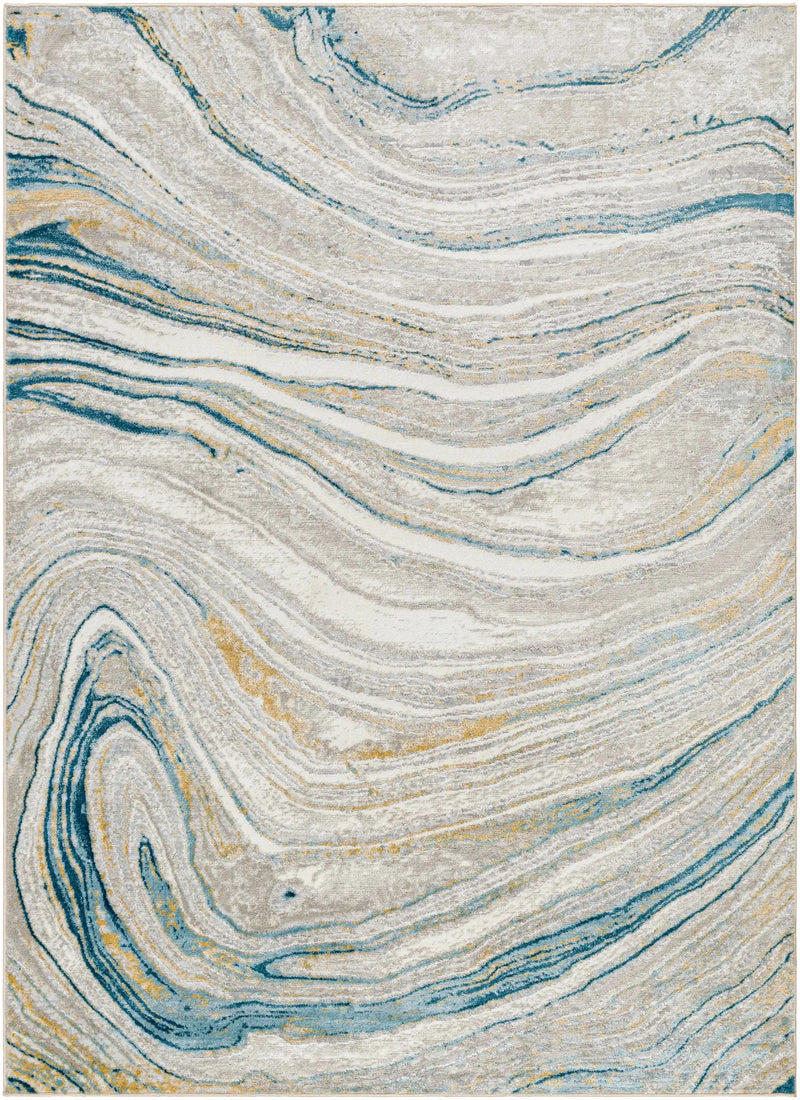 Gregg Silver Gray Marble Area Rug by Boutique Rugs
