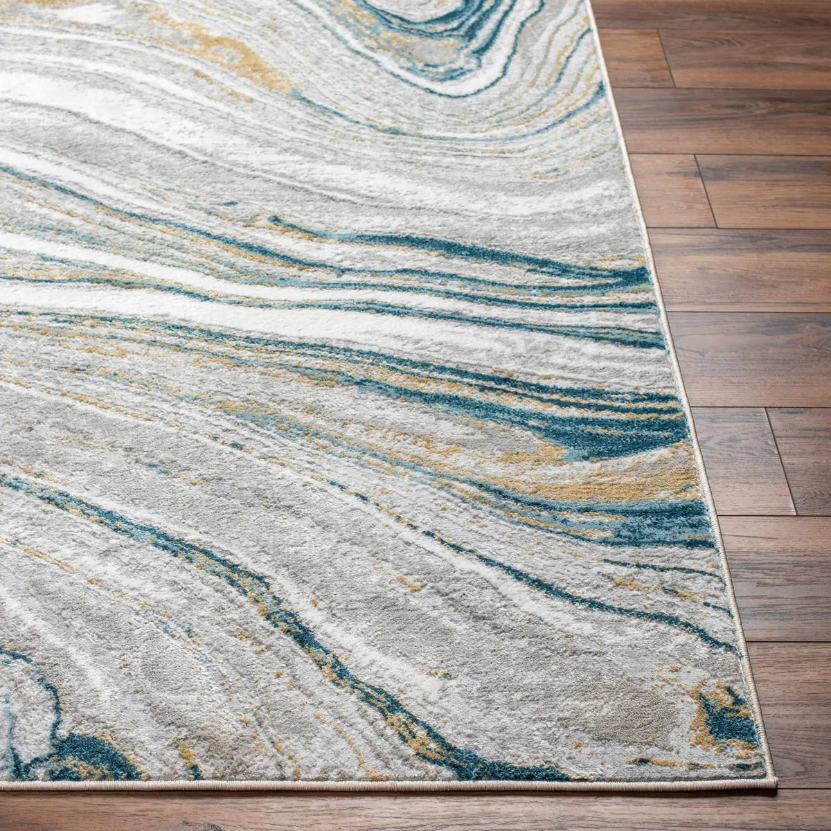 Gregg Silver Gray Marble Area Rug, photo 3 of 6