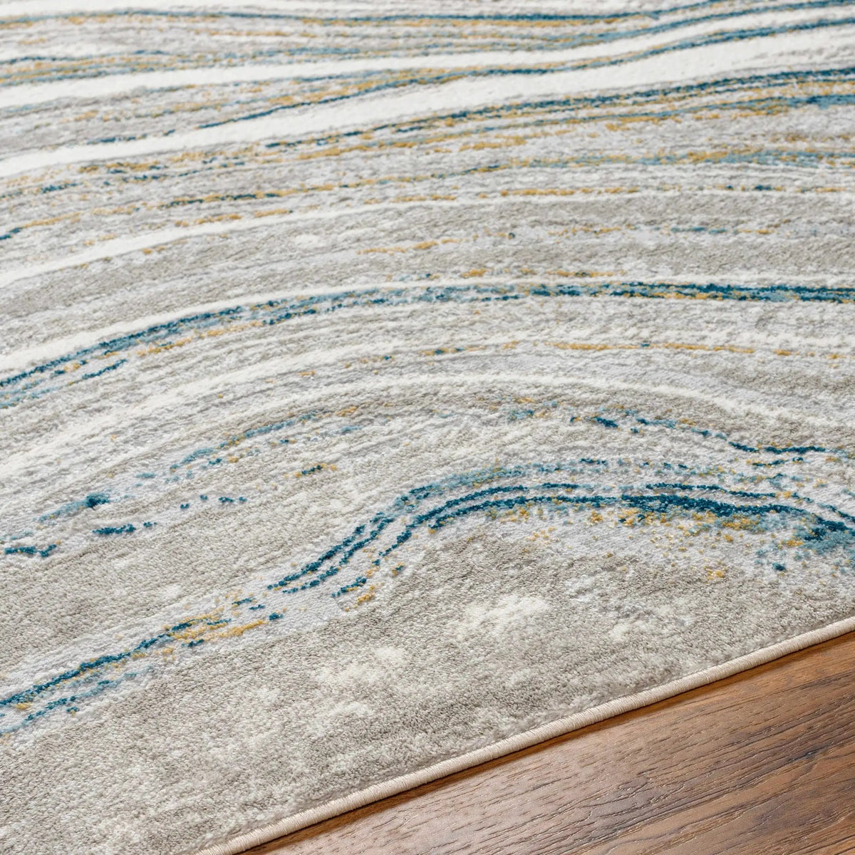Gregg Silver Gray Marble Area Rug, photo 6 of 6