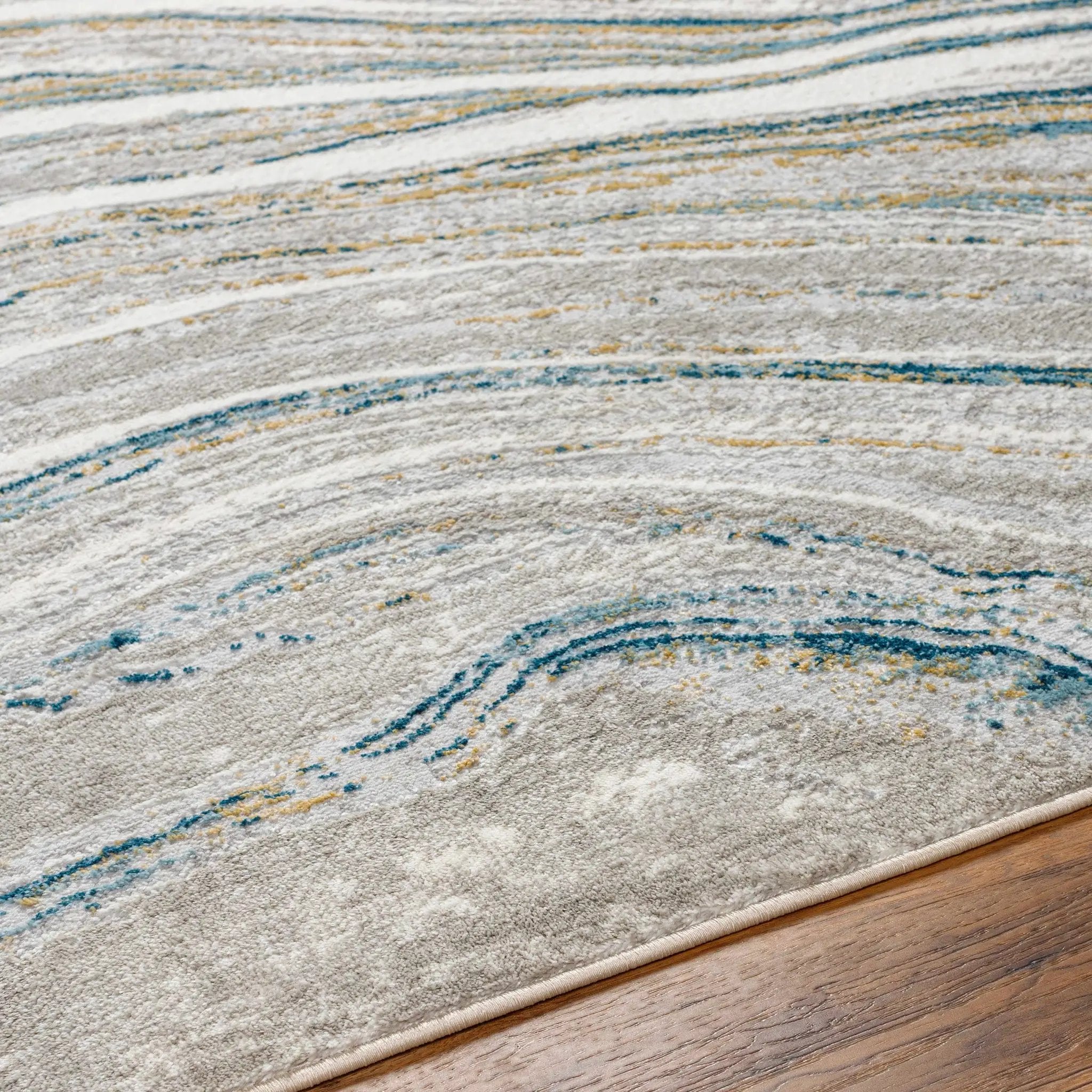 Gregg Silver Gray Marble Area Rug by Boutique Rugs
