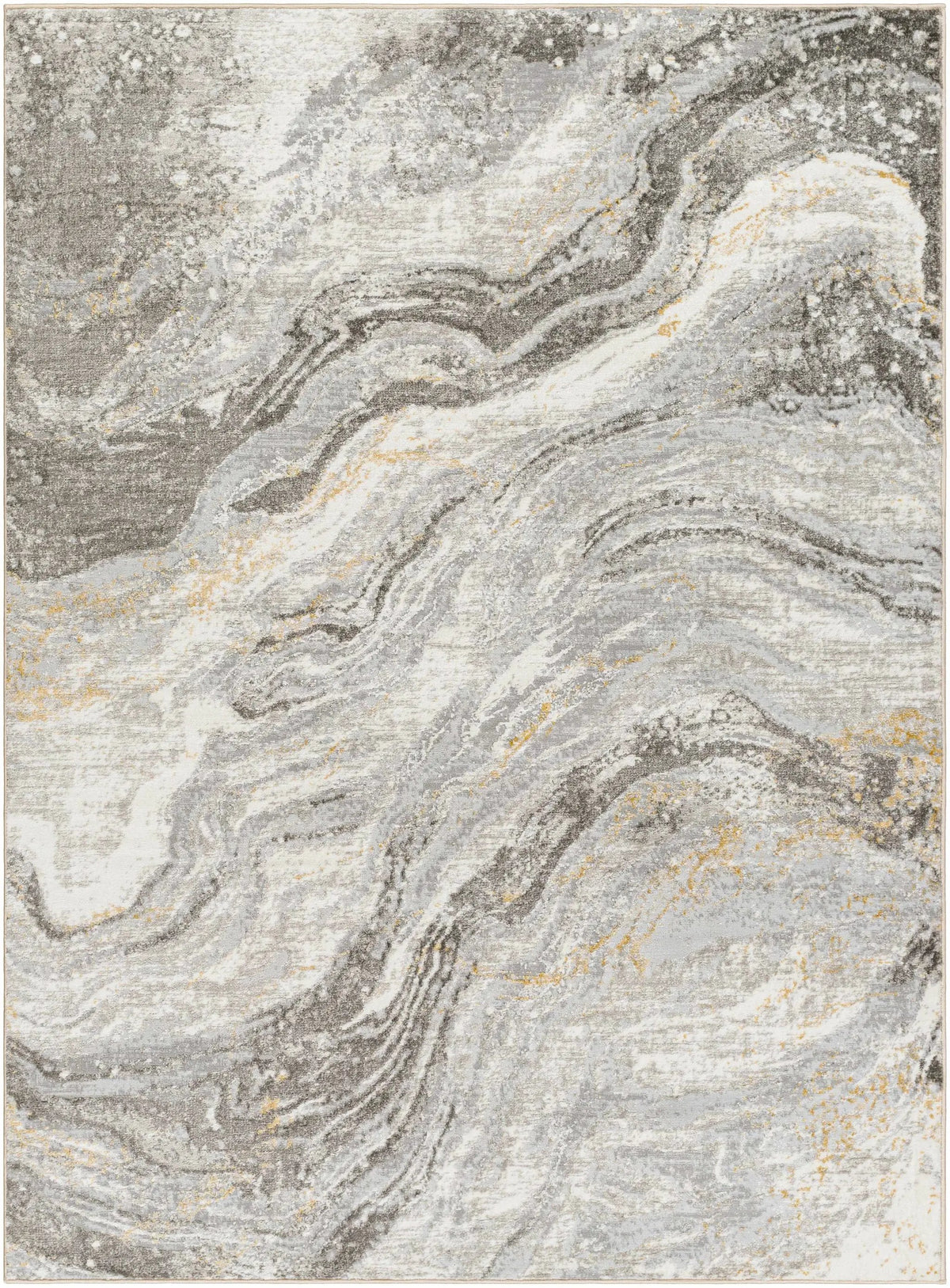 Tess Gray & Brown Marble Area Rug - Clearance