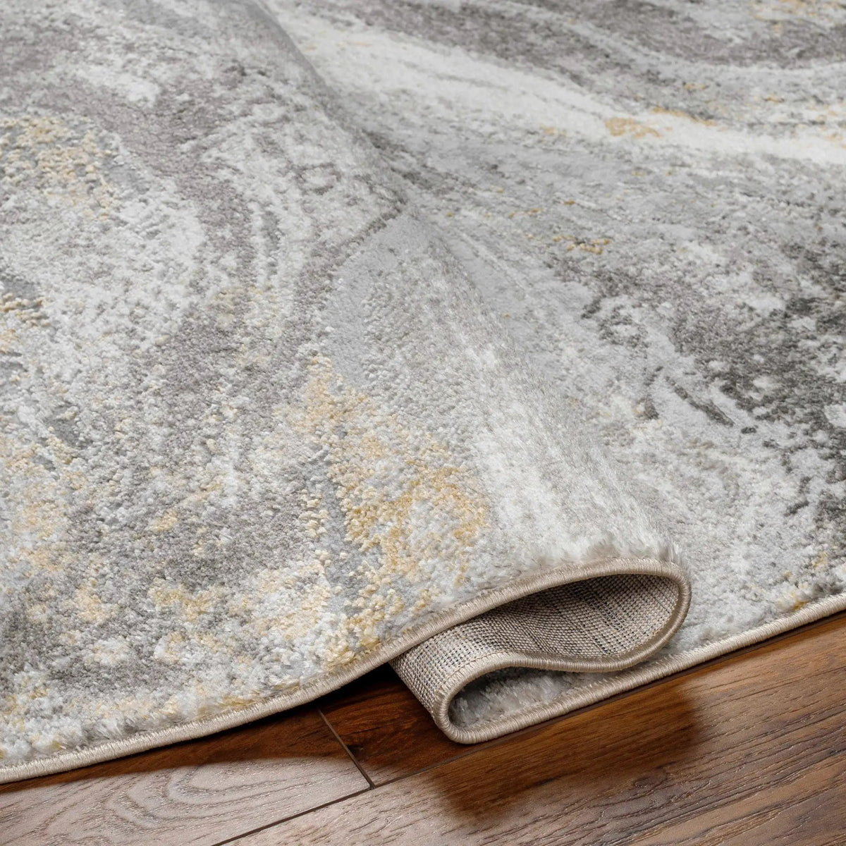 Tess Gray & Brown Marble Area Rug - Clearance, photo 5 of 6
