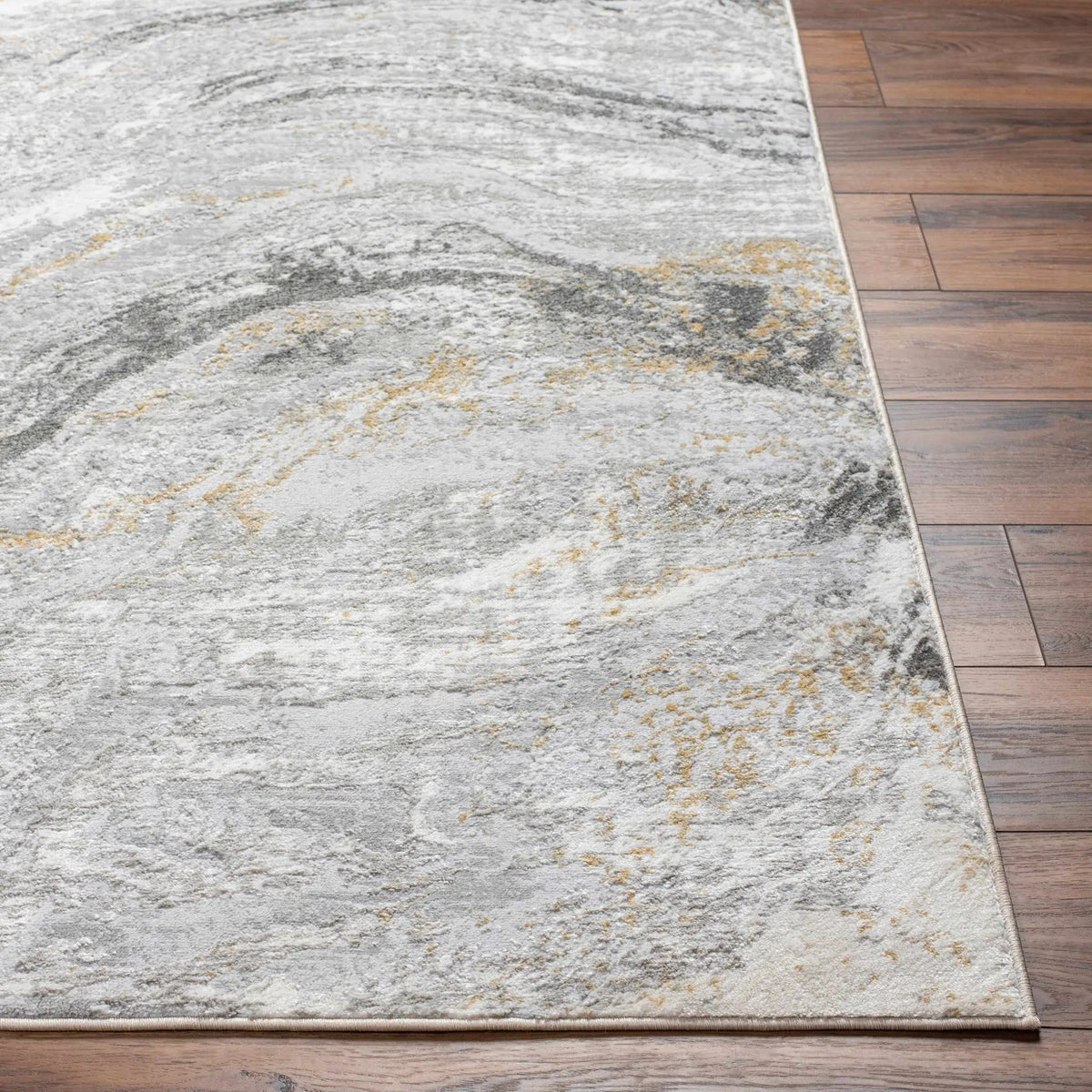 Tess Gray & Brown Marble Area Rug - Clearance, photo 3 of 6