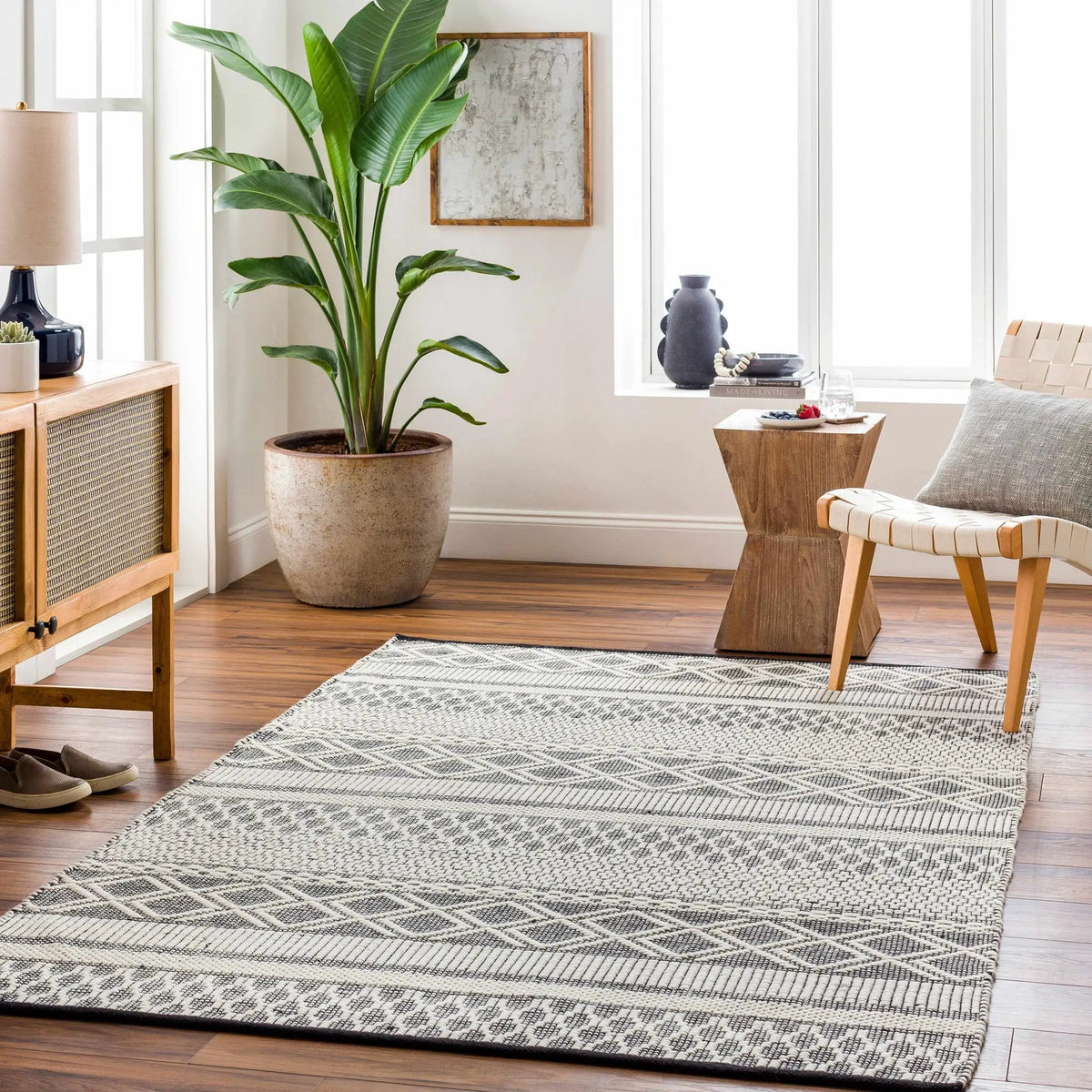 Hala Area Rug - Clearance, installed in a room