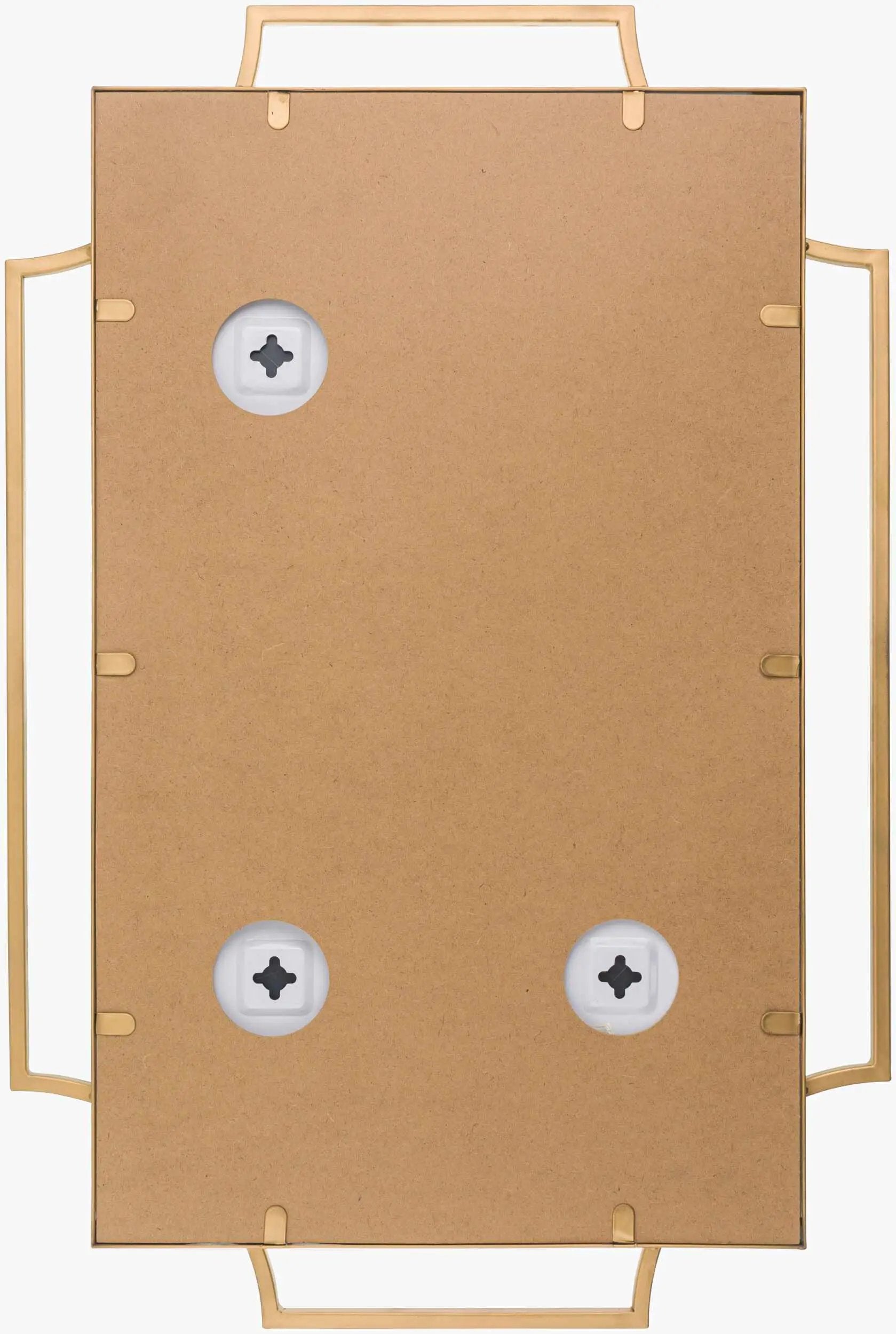 Golasecca Brass Frame Gold Mirror by Boutique Rugs