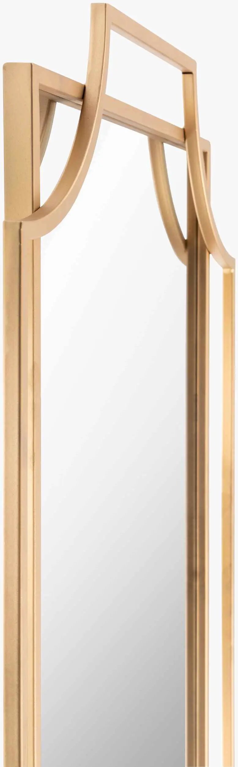 Golasecca Brass Frame Gold Mirror by Boutique Rugs