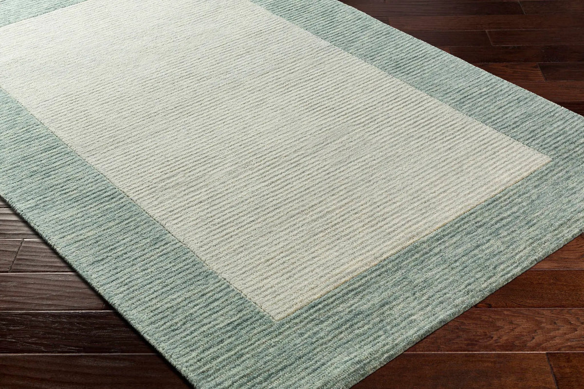 Amadi Green Wool Area Rug, photo 4 of 7