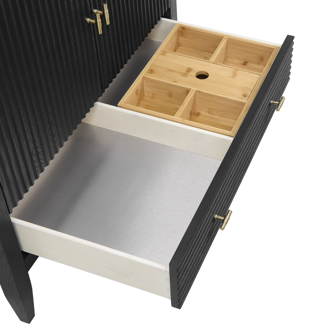 James Martin Myrrin 36" Single Bathroom Vanity, Carbon Oak, view 28