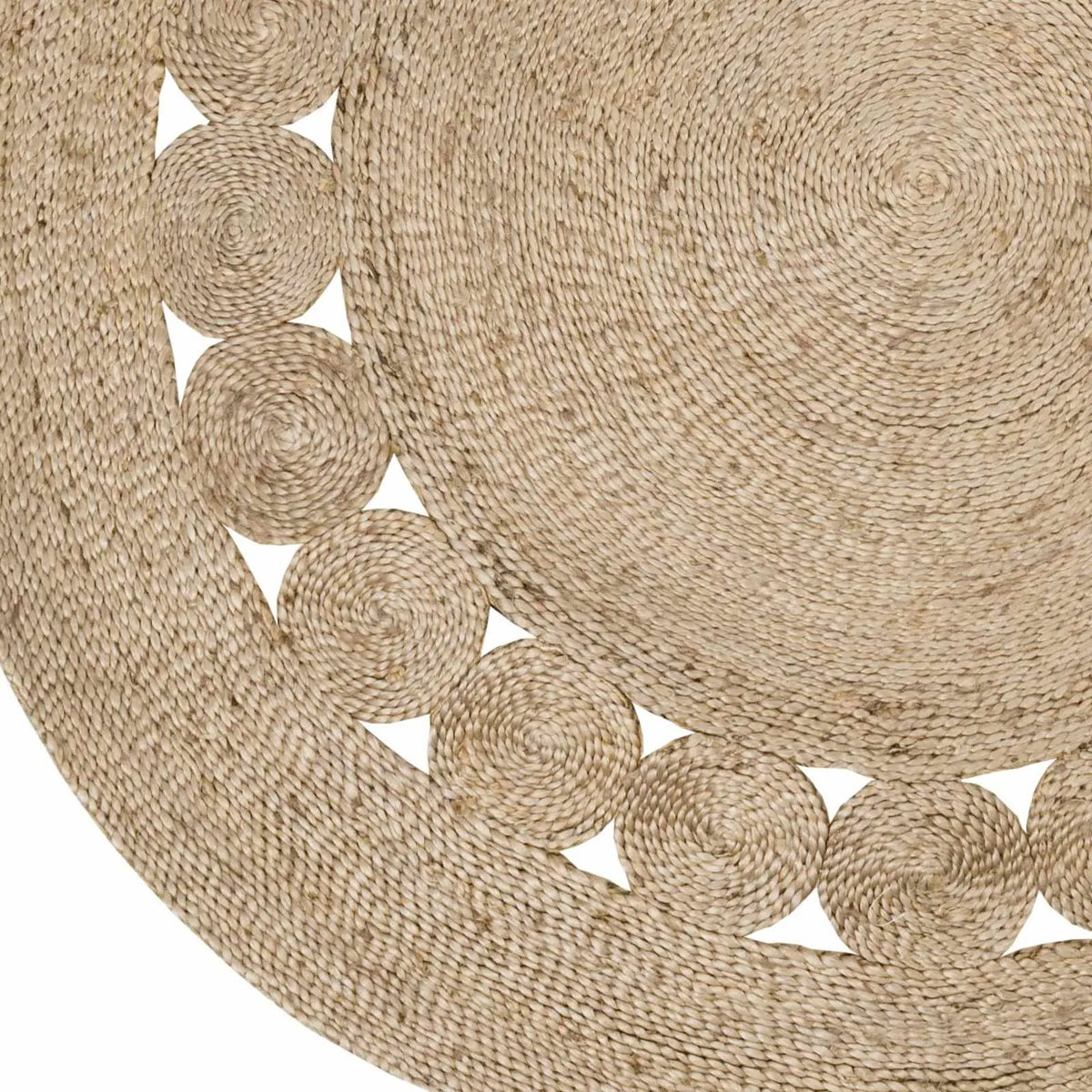 Stafford Round Jute Rug - Clearance, sample swatch