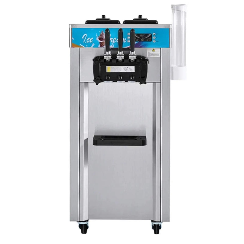Stainless Steel Commercial 21-31 L/H 3-Flavor Soft Serve Ice Cream Machine Maker (SAK65291) by SAKSBY WHOLESALE