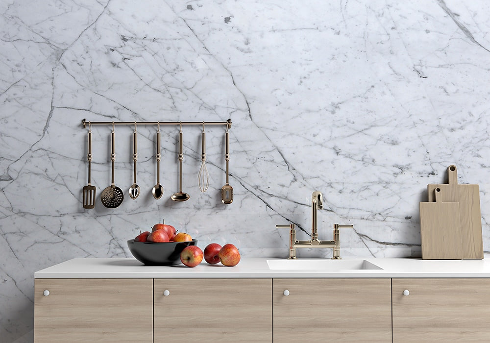 Statuary Polished Marble Slab Random room scene 2