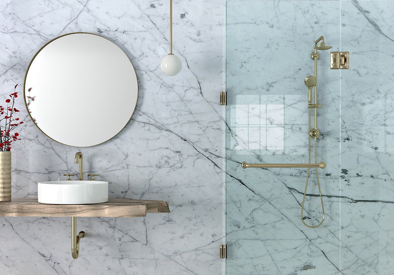 Statuary Polished Marble Slab Random room scene 3