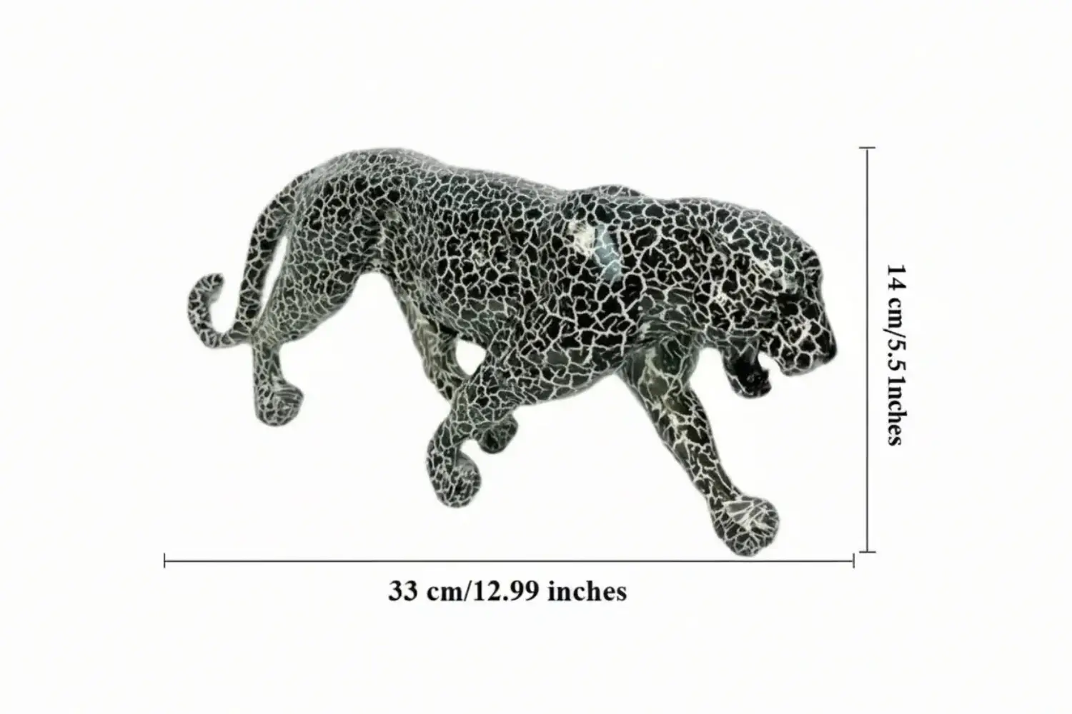 Statue - Geometric Leopard Gold by House Of Avana