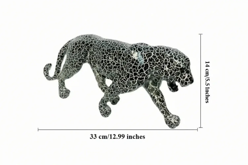 Statue - Geometric Leopard Gold by House Of Avana