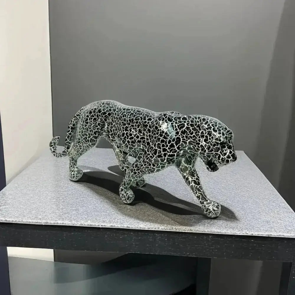 Statue - Geometric Leopard Gold by House Of Avana