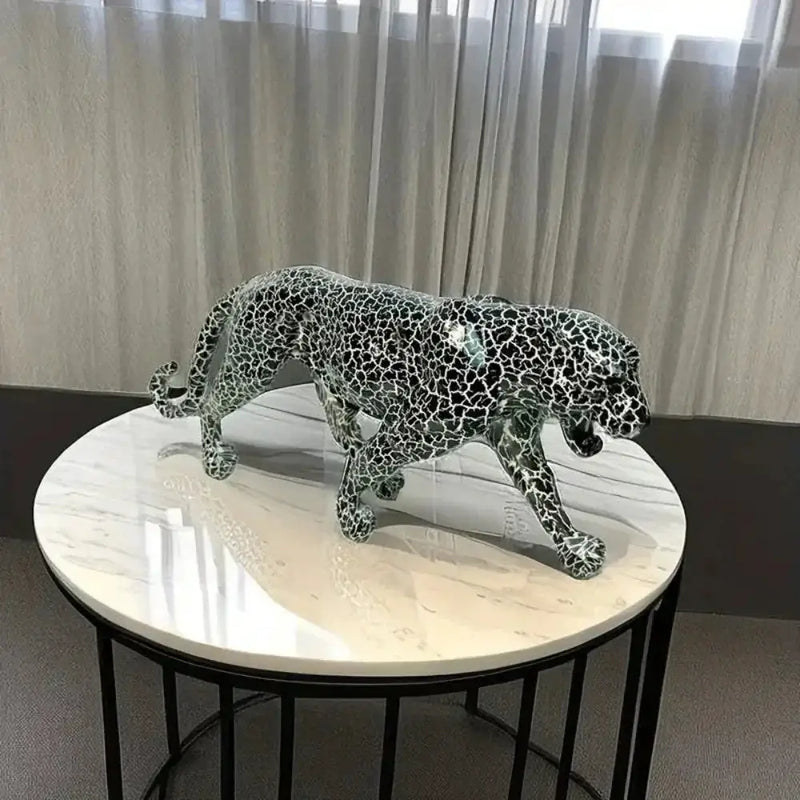 Statue - Geometric Leopard Gold by House Of Avana