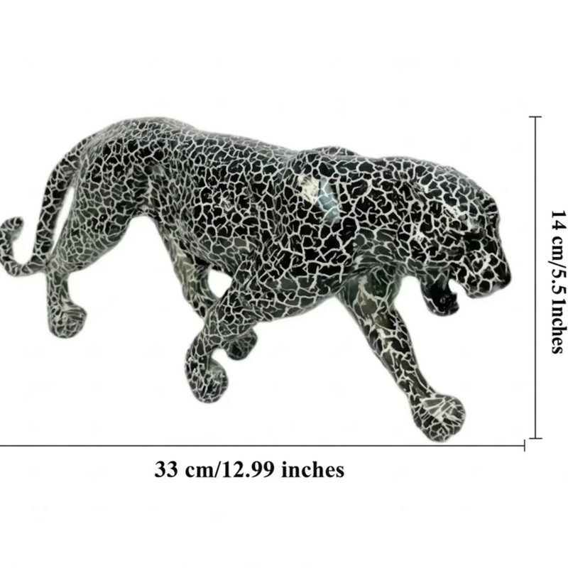 Statue - Geometric Leopard Gold by House Of Avana