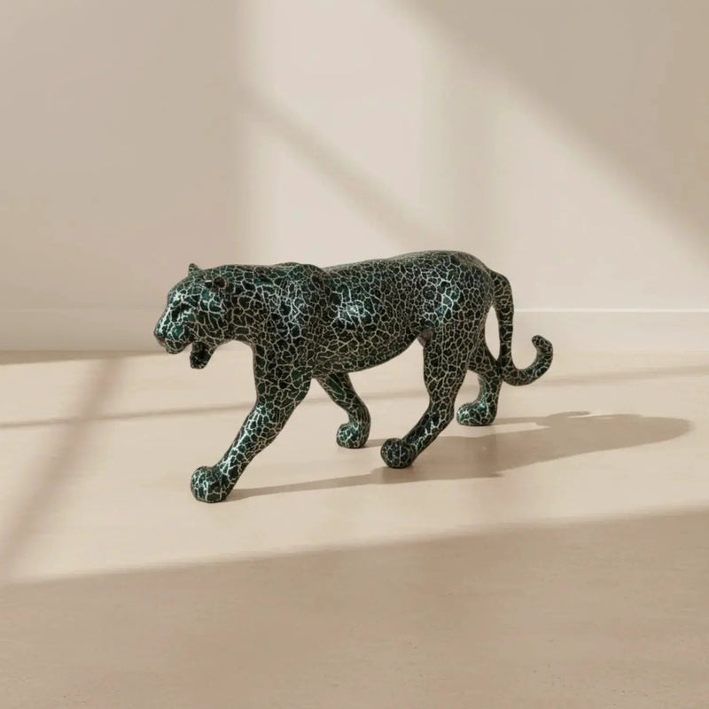 Statue - Geometric Leopard Gold by House Of Avana