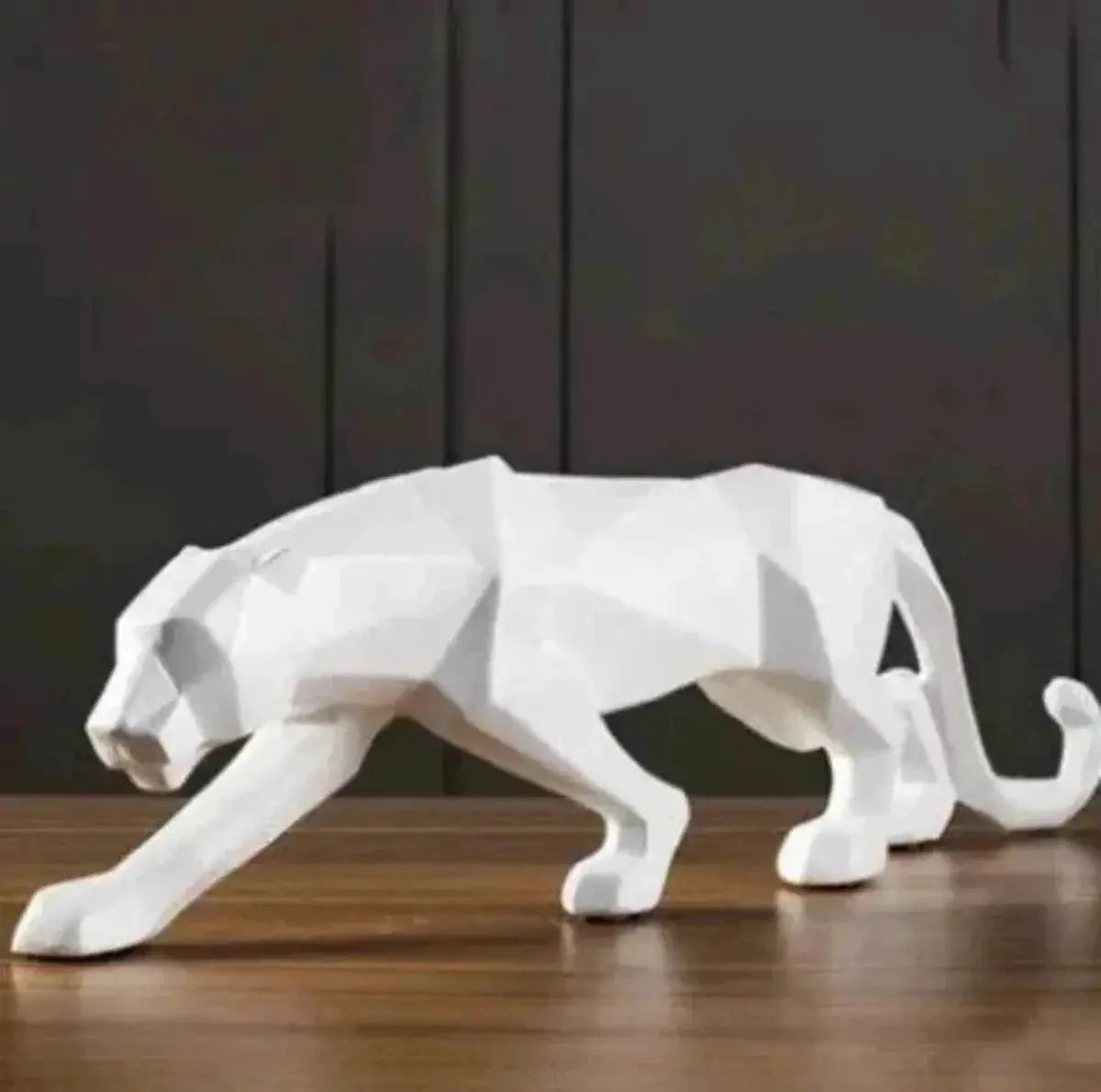 Geometric Panther Statue Small Faceted Decor for Modern Homes by House Of Avana