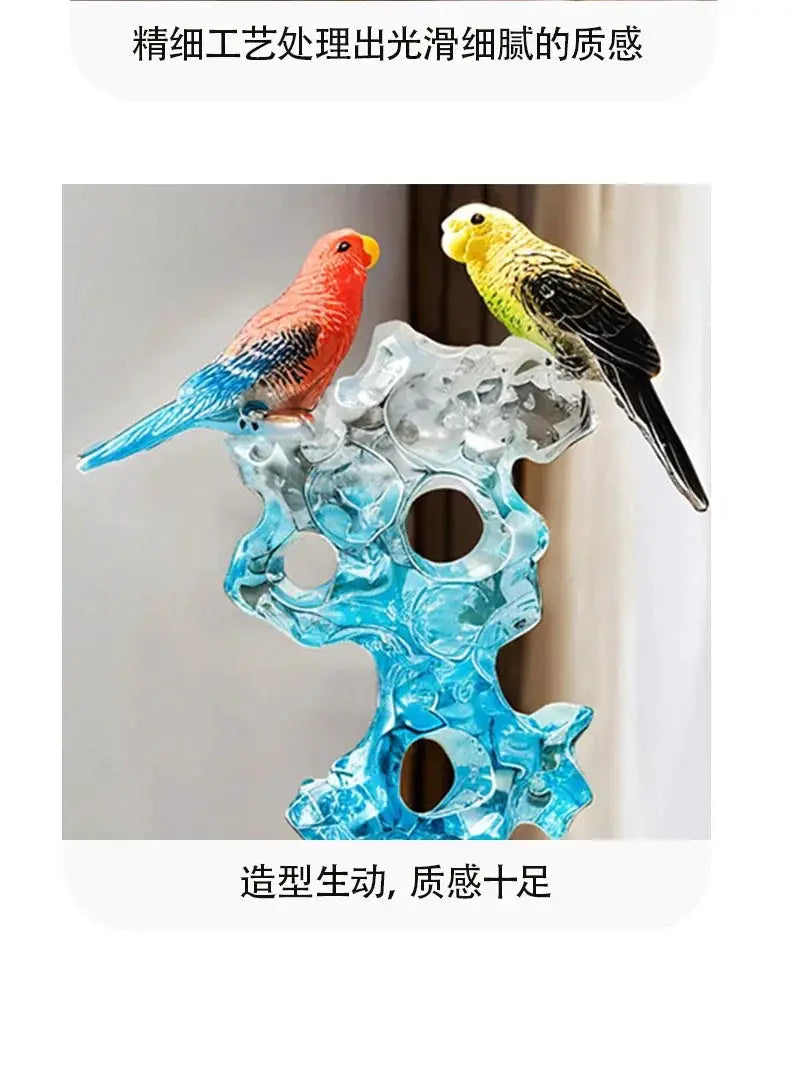 Statuette - Decorative Stone Bird Small by House Of Avana