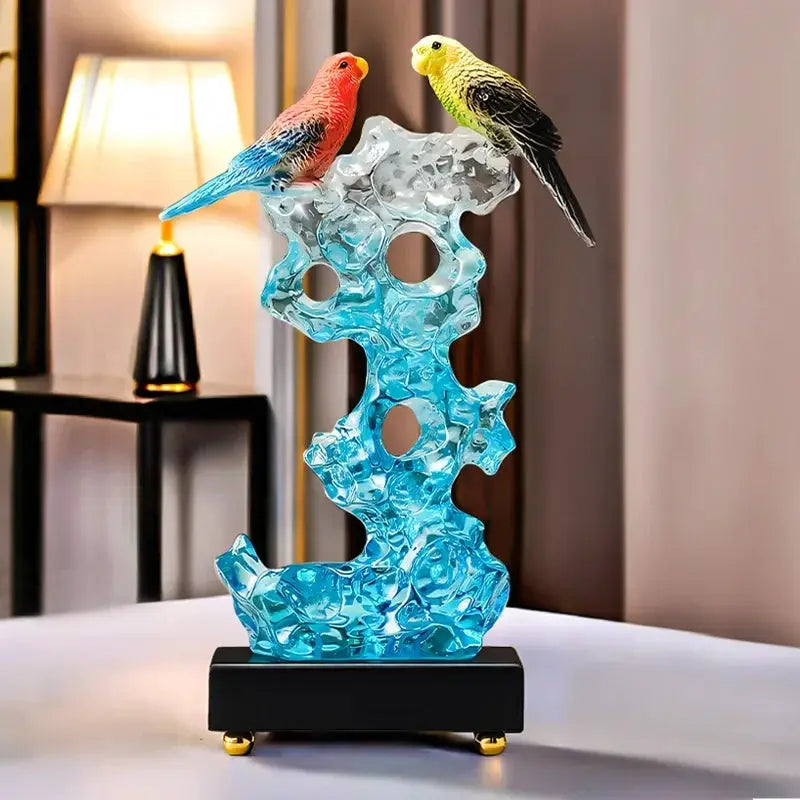 Statuette - Decorative Stone Bird Small by House Of Avana