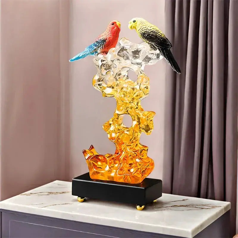 Statuette - Decorative Stone Bird Small by House Of Avana